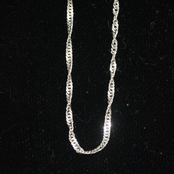 925 Sterling Silver Italy 18" Necklace Chain - Picture 1 of 6